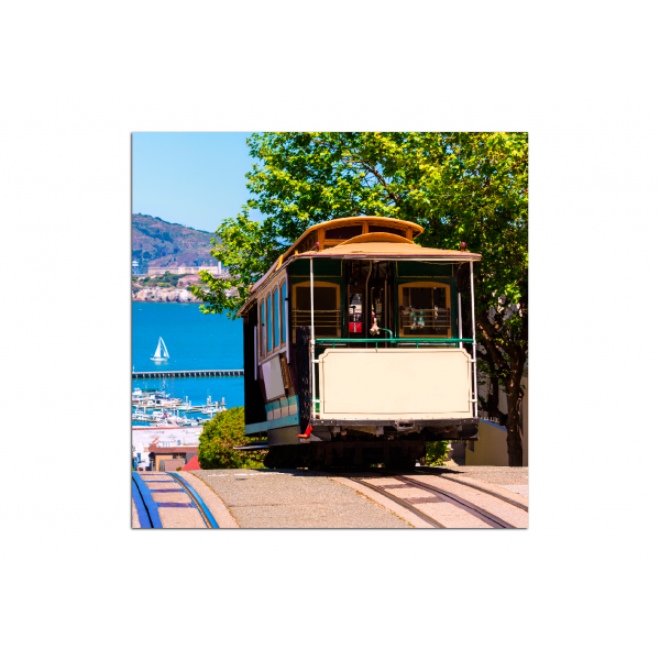 Slika na platnu - Uspinjača San Francisco - kvadrat